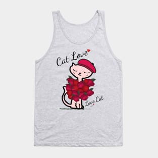 Cat Love, Love Cat Tank Top